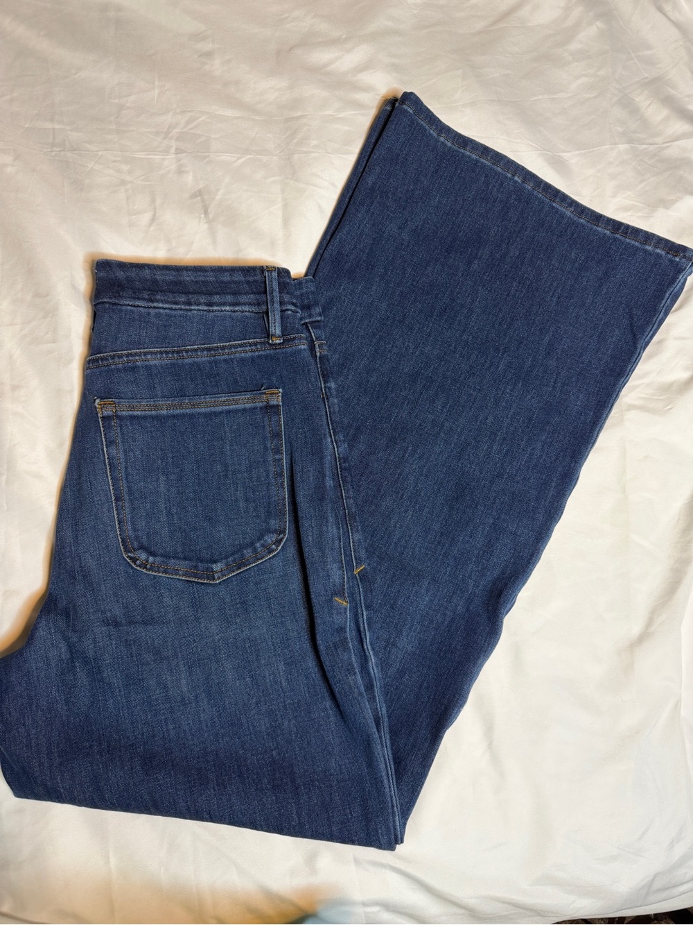 Good American Mid Wash Blue Palazzo Jeans